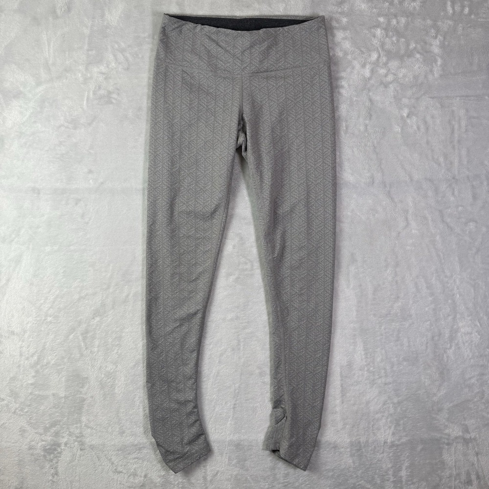 Prana Cinch Style‎ Leggings Women's Small Grey Pattern Hiking Outdoor Mid Rise